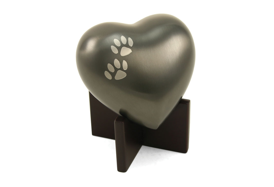 Arielle Heart Urn – Slate-image