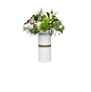 Ceramic Vase Urn – White-image