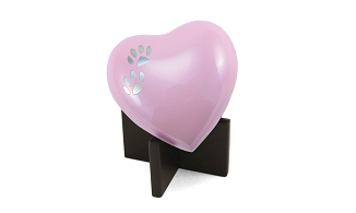 Arielle Heart Urn – Pearl Pink-image
