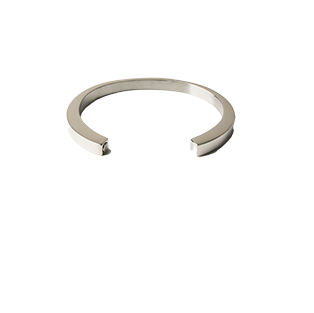 Cuff Cremation Bracelet – Silver-image
