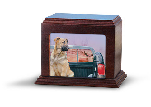 Elegant Photo Urn – Mahogany-image
