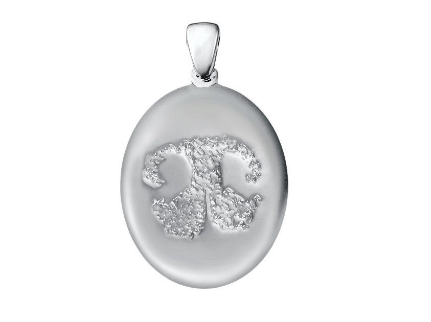 Grand Print Charm – Sterling Silver – Nose-image