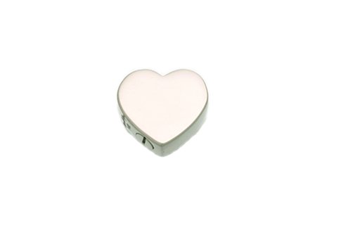 Single Chamber Heart Pendant – Sterling Silver-image