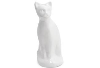 Sitting Cat Urn – White-image